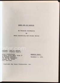 1c159 PEGGY SUE GOT MARRIED working draft script December 2, 1984, screenplay by Leichtling & Sarner
