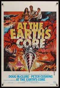 1d203 AT THE EARTH'S CORE Aust 1sh '76 Edgar Rice Burroughs, Caroline Munro, Peter Cushing
