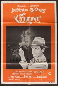 1d207 CHINATOWN Aust 1sh '75 great art of smoking Jack Nicholson & Faye Dunaway, Roman Polanski!
