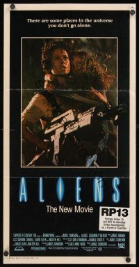 1d241 ALIENS Aust daybill '86 Cameron, there are some places in the universe you don't go alone!