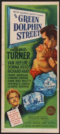 1d336 GREEN DOLPHIN STREET Aust daybill '47 Lana Turner, Van Heflin, written by Samson Raphaelson!