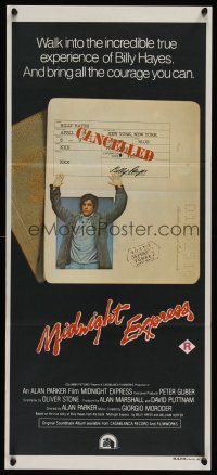 1d399 MIDNIGHT EXPRESS Aust daybill '78 Brad Davis is imprisoned for smuggling dope from Turkey!