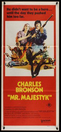 1d403 MR. MAJESTYK Aust daybill '74 Charles Bronson, written by Elmore Leonard!
