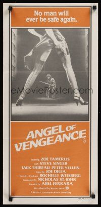 1d404 MS. .45 Aust daybill '81 Abel Ferrara cult classic, Angel of Vengeance, sexy artwork!