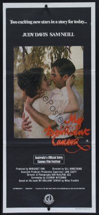 1d406 MY BRILLIANT CAREER Aust daybill '80 Judy Davis, Sam Neill, directed by Gillian Armstrong!