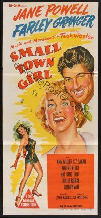 1d461 SMALL TOWN GIRL Aust daybill '53 Jane Powell, Farley Granger, super sexy Ann Miller's legs!