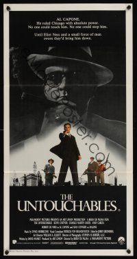 1d521 UNTOUCHABLES Aust daybill '87 Kevin Costner, Robert De Niro, Sean Connery, Brian De Palma