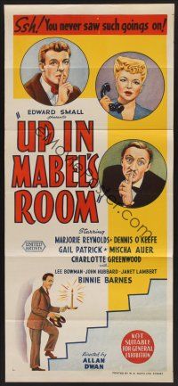1d522 UP IN MABEL'S ROOM Aust daybill '44 Marjorie Reynolds, Dennis O'Keefe & Gail Patrick!
