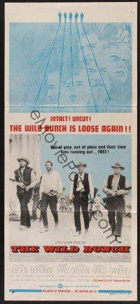 1d536 WILD BUNCH Aust daybill R70s Sam Peckinpah cowboy classic, William Holden & Ernest Borgnine!