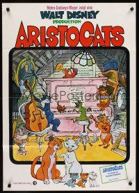 1d046 ARISTOCATS German '71 Walt Disney feline jazz musical cartoon, great colorful image!