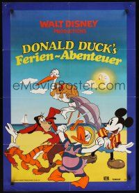 1d086 DONALD DUCK'S FERIEN-ABENTEUER German '82 Mickey & Goofy in Walt Disney cartoon!