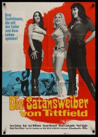 1d092 FASTER, PUSSYCAT! KILL! KILL! German '67 Russ Meyer, Tura Satana, Haji, sexy superwomen!