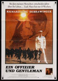 1d146 OFFICER & A GENTLEMAN German '82 Richard Gere & Debra Winger in love & in the U.S. Navy!