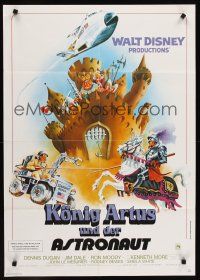 1d164 SPACEMAN & KING ARTHUR German '80 wacky Disney sci-fi, chaos in the cosmos, wild artwork!