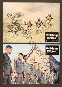 1d597 DIRTY DOZEN 2 German LCs R70s Charles Bronson, Jim Brown, Lee Marvin, different images!