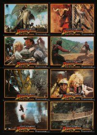 1d027 INDIANA JONES & THE TEMPLE OF DOOM style 2 German LC poster '84 Ford, Kate Capshaw & Quan!