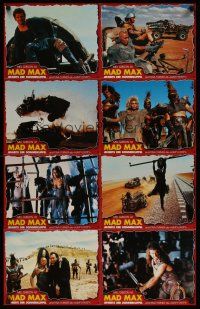 1d029 MAD MAX BEYOND THUNDERDOME set 1 German LC poster '85 images of Mel Gibson & Tina Turner!