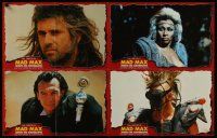 1d030 MAD MAX BEYOND THUNDERDOME set 2 German LC poster '85 images of Mel Gibson & Tina Turner!