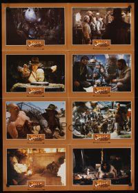 1d035 RAIDERS OF THE LOST ARK style 2 German LC poster '81 images of Harrison Ford & Karen Allen!