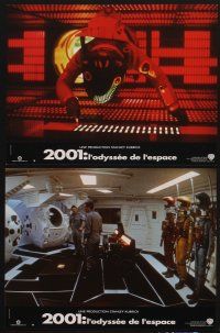 1d618 2001: A SPACE ODYSSEY 6 French LCs R01 Stanley Kubrick, different images from sci-fi classic!