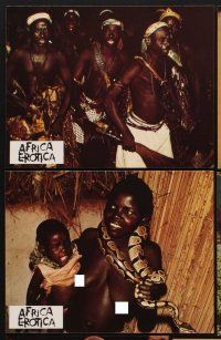 1d623 AFRICA UNCENSORED 9 style B French LCs '74 Africa ama, wild images from mondo documentary!