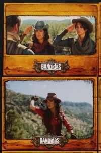 1d640 BANDIDAS 12 French LCs '06 sexy cowgirls Penelope Cruz & Salma Hayek in western action!