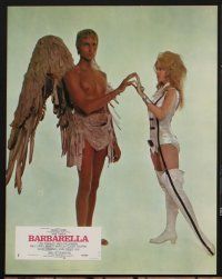 1d641 BARBARELLA 6 style B French LCs '68 Roger Vadim, John Phillip Law, sexiest Jane Fonda!