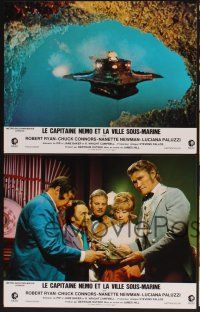 1d673 CAPTAIN NEMO & THE UNDERWATER CITY 6 style B French LCs '69 Chuck Connors & Nanette Newman!