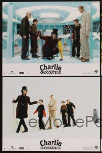 1d679 CHARLIE & THE CHOCOLATE FACTORY 8 French LCs '05 Johnny Depp as Willy Wonka, Tim Burton!