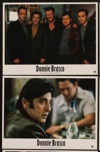 1d714 DONNIE BRASCO 6 French LCs '97 Al Pacino is betrayed by undercover cop Johnny Depp!
