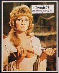 1d717 DRACULA A.D. 1972 12 French LCs '72 Hammer, Christopher Lee, sexy Stephanie Beacham!
