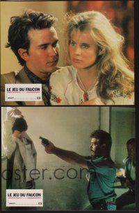 1d728 FALCON & THE SNOWMAN 12 French LCs '85 Sean Penn, Timothy Hutton, John Schlesigner directed!