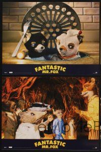 1d731 FANTASTIC MR. FOX 8 French LCs '09 Wes Anderson stop-motion, George Clooney, Meryl Streep!