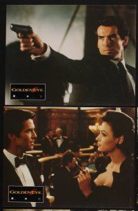 1d748 GOLDENEYE 12 French LCs '95 Pierce Brosnan as secret agent James Bond 007, cool images!