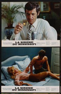 1d833 MISSISSIPPI MERMAID 10 style B French LCs '70 Francois Truffaut, Belmondo, Catherine Deneuve!