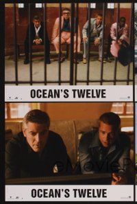 1d847 OCEAN'S TWELVE 8 French LCs '05 Brad Pitt, George Clooney, Matt Damon, Julia Roberts!
