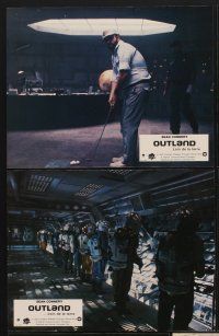 1d850 OUTLAND 12 French LCs '81 Sean Connery is the only law on Jupiter's moon, Peter Boyle!