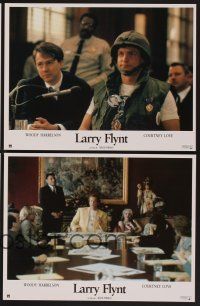 1d853 PEOPLE VS. LARRY FLYNT 8 French LCs '96 Woody Harrelson as the founder of Hustler Magazine!