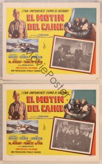 1d565 CAINE MUTINY 3 Mexican LC '54 Humphrey Bogart, Jose Ferrer, Van Johnson & Fred MacMurray!