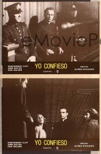 1d581 I CONFESS 10 Spanish LCs R70s Alfred Hitchcock, Montgomery Clift, Anne Baxter!