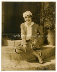 1e543 BETTY BRONSON deluxe 10.75x13.75 still '29 seated on outdoor steps by Preston Duncan!
