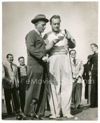 1e547 BOB HOPE/BING CROSBY deluxe 10.5x13 still '40s Jerry Colonna smiles at them on golf course!