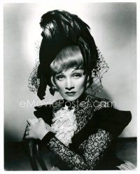 1e656 MARLENE DIETRICH deluxe 10.25x13 still '30s dressed in black with elaborate veil!