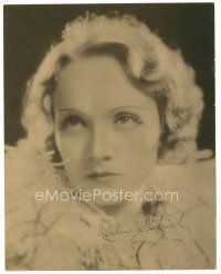 1e657 MARLENE DIETRICH deluxe 11x14 still '30s head & shoulders c/u with enigmatic look!