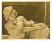 1e665 MIRIAM HOPKINS deluxe 10.75x13.5 still '30s smiling in chair by Clarence Sinclair Bull!