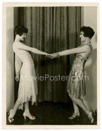 1e677 OUR DANCING DAUGHTERS deluxe 10x13 still '28 Joan Crawford & Dorothy Sebastian by R.H. Louise