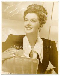 1e698 ROSALIND RUSSELL deluxe 10.5x13.5 still '40s close seated portrait looking glamorous!