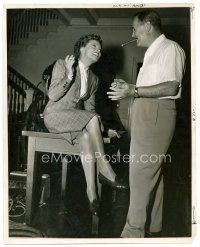 1e528 13 RUE MADELEINE candid deluxe 11.25x13.75 news photo '46 director Henry Hathaway & Annabella!