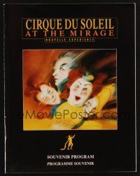 1e153 CIRQUE DU SOLEIL circus program '84 at The Mirage Casino in Las Vegas!