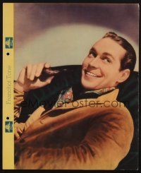 1e115 FRANCHOT TONE Dixie ice cream premium '30s smiling portrait with biography on back!